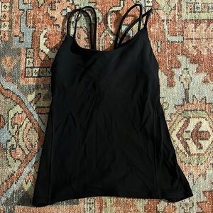 Black Lululemon Workout Tank
